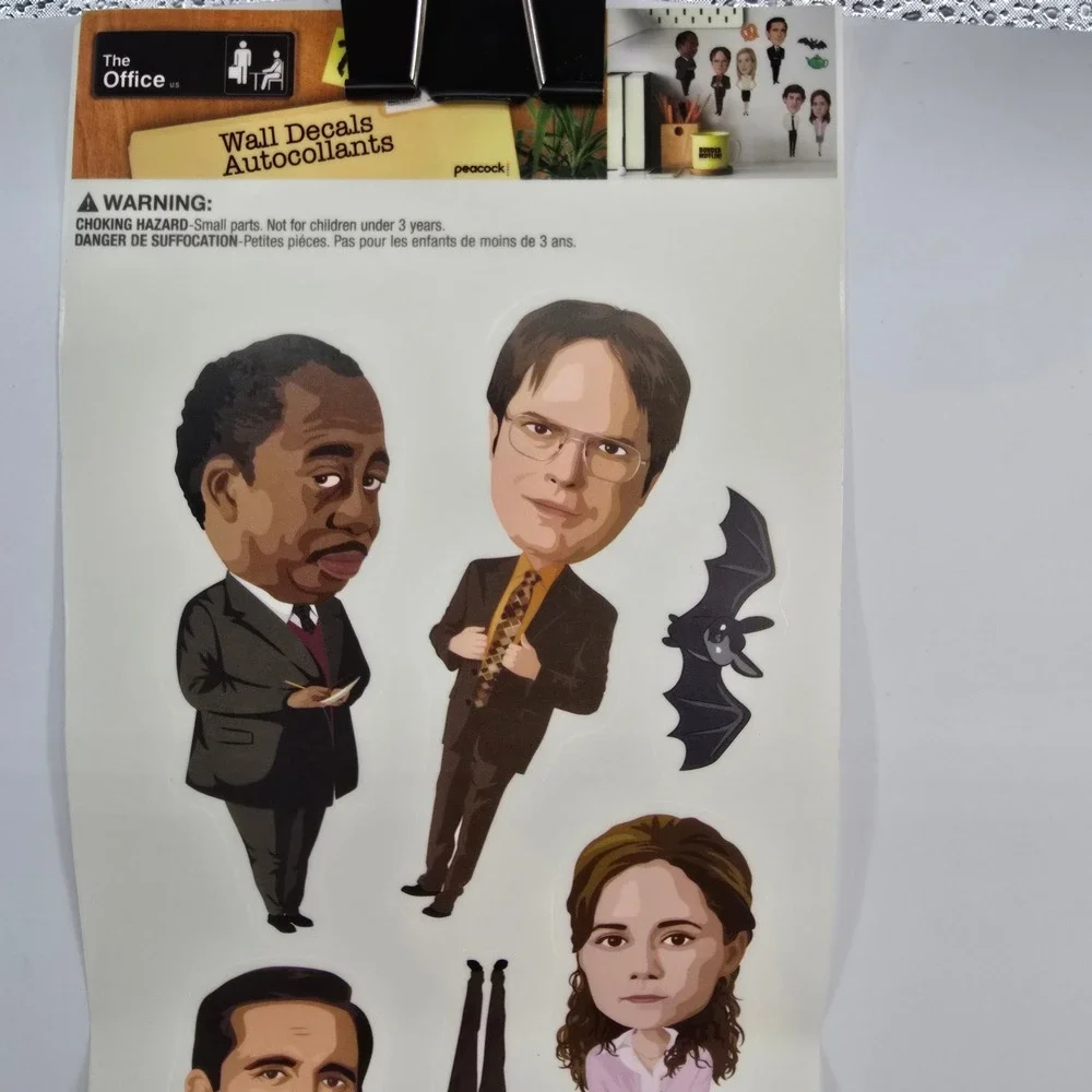 The Office‎ Wall Decals RoomMates Dunder Mifflin Michael Dwight Jim Pam 5 Sheets